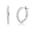 Creolen aus 750 Gold Weißgold 38 Diamanten 0,29ct TW-SI 16,6x1,6mm