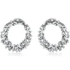 Creolen aus 750 Gold Weißgold 92 Diamanten 2,12ct TW-SI 26,1x3,3mm