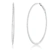 Creolen aus 750 Gold Weißgold 256 Diamanten 0,72ct TW-VSI 50,3x1mm