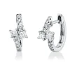 Creolen aus 750 Gold Weißgold 20 Diamanten 0,38ct 12,7x5,7mm