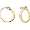 Creolen Ø 19,8mm aus 585 Gold Gelbgold mit 12 Diamanten Brillanten 0,125 Ct W-SI