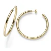 Creolen 45x4mm Halbcreolen Ohrringe Ohrschmuck rund 585 Gold Gelbgold