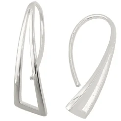 Durchzieher 30x8mm Ohrhaken Dreieck 925 Silber Ohrhänger Ohrschmuck