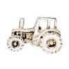 Einzel-Ohrstecker Ohrschmuck, Traktor, rhodiniert, 925 Silber Sterlingsilber