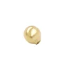 Ersatzteil für Piercing Kugel 5mm Piercingkugel glänzend 9K 375 Gold Gelbgold