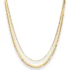 Fantasiekette Goldkette Collier Herzchen Halskette aus 585 Gold Gelbgold 38cm