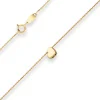 Fantasiekette Goldkette Collier Herz Halskette aus 585 Gold Gelbgold 42cm