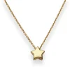 Fantasiekette Goldkette Collier Stern Halskette aus 375 Gold Gelbgold 42cm
