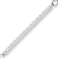 Fantasiekette Silberkette Collier Halskette aus 925 Silber 45cm