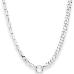 Fantasiekette Silberkette Collier Halskette aus 925 Silber 45cm