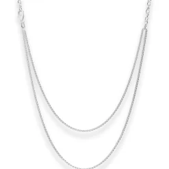 Fantasiekette Silberkette Collier Halskette aus 925 Silber 42cm