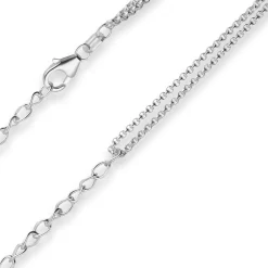 Fantasiekette Silberkette Collier Halskette aus 925 Silber 42cm