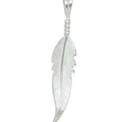 Feder - Silberanhänger Schmuck Anhänger 8,5x42,7mm aus 925 Silber Damen