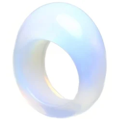 Fingerschmuck Fingerring Ring aus Opalit Mondstein mit Wölbung