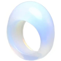 Fingerschmuck Fingerring Ring aus Opalit Mondstein mit Wölbung