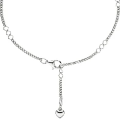 Fußkette Fußkettchen Fußschmuck Herz 925 Echt Silber Damen 27cm