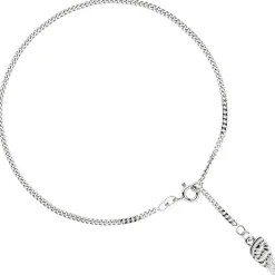 Fußkette Fußkettchen Panzerkette Flügel 925 Silber 23-25cm Fußschmuck