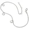 Fußkette mit Herzen, Ankerkette aus echtem 925 Silber Echtsilber, 27cm