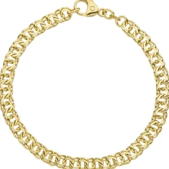 Garibaldiarmband Armband Armkette aus 585 Gold Gelbgold massiv, 19cm, Unisex