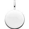 Gravurplatte Anhänger für Gravur rund aus 925 Sterling Silber Ø 10mm glänzend