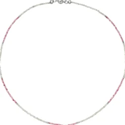 Halskette Collier aus Labradorit & Turmalin & Hämatin 45cm Edelsteinkette