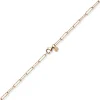 Halskette Collier Weit-Ankerkette aus 585 Gold Rotgold strukturiert 50cm