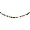 Halskette Kette aus Turmalin und Hämatin 45cm Edelsteinkette multicolor