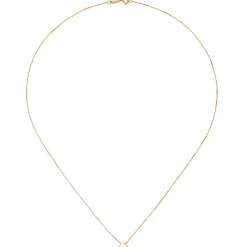 Halskette mit Anhänger Herz Halsschmuck Collier aus 375 Gold Gelbgold 42cm
