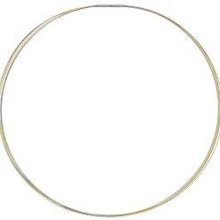 Halsreif Omegareif Halskette Collier Edelstahl 5-reihig bicolor vergoldet 42cm