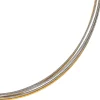 Halsreif Omegareif Halskette Collier Edelstahl 5-reihig bicolor vergoldet 45cm