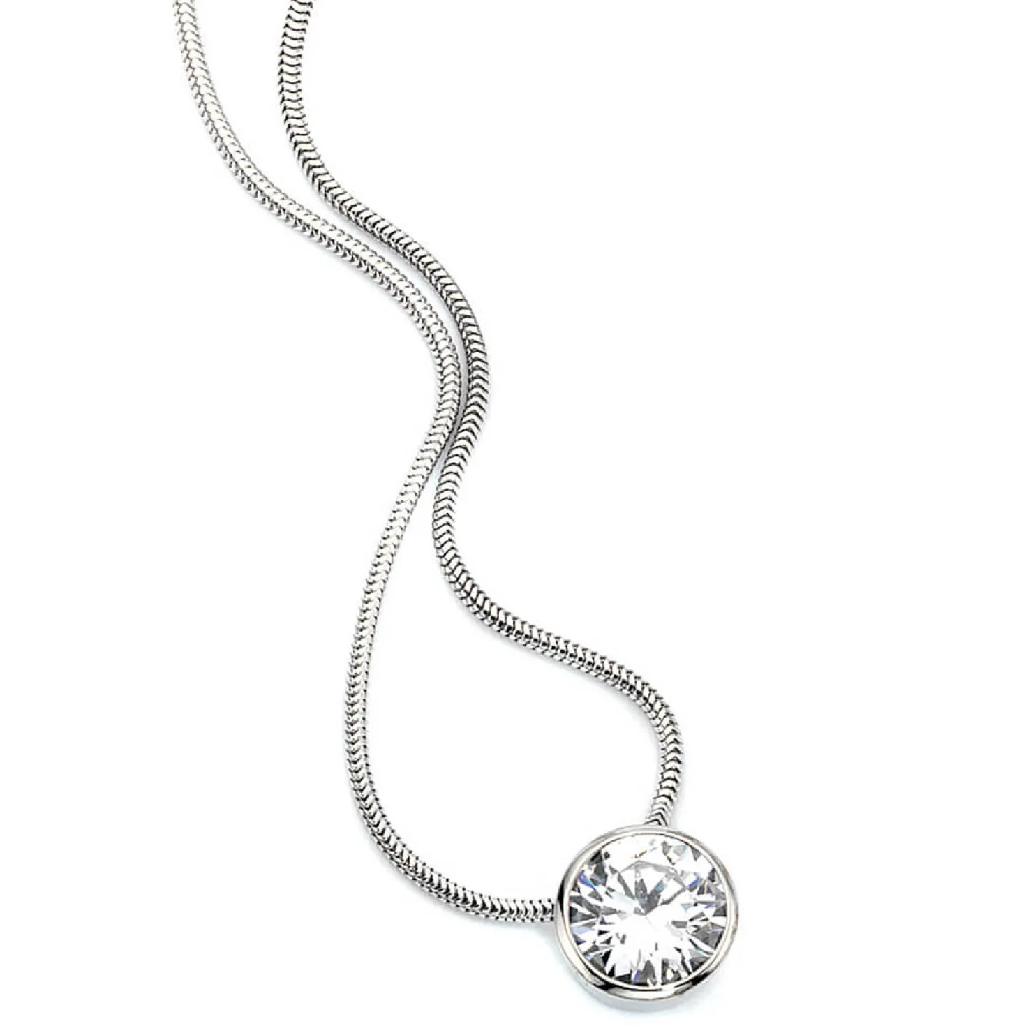 Halsschmuck Zirkonia Anhänger 925 Silber Echtsilber Damen Silberanhänger