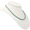 Kette Collier aus echtem Smaragd & 925 Silber Edelsteinkette grün Smaragdkette