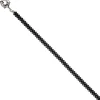 Kette Collier aus Hämatin Linsen grau matt, 45cm Edelsteinkette Halskette