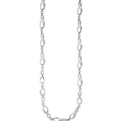 Kette Collier Halskette Unendlichkeit Zeichen 925 Silber mit Zirkonia 48cm Damen
