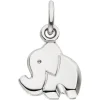 Kinder Anhänger Elefant aus 925 Silber rhodiniert 11x9mm Kinderschmuck