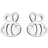 Kinder Ohrstecker Biene Bienen aus 925 Silber Ohrringe Ohrschmuck rhodiniert