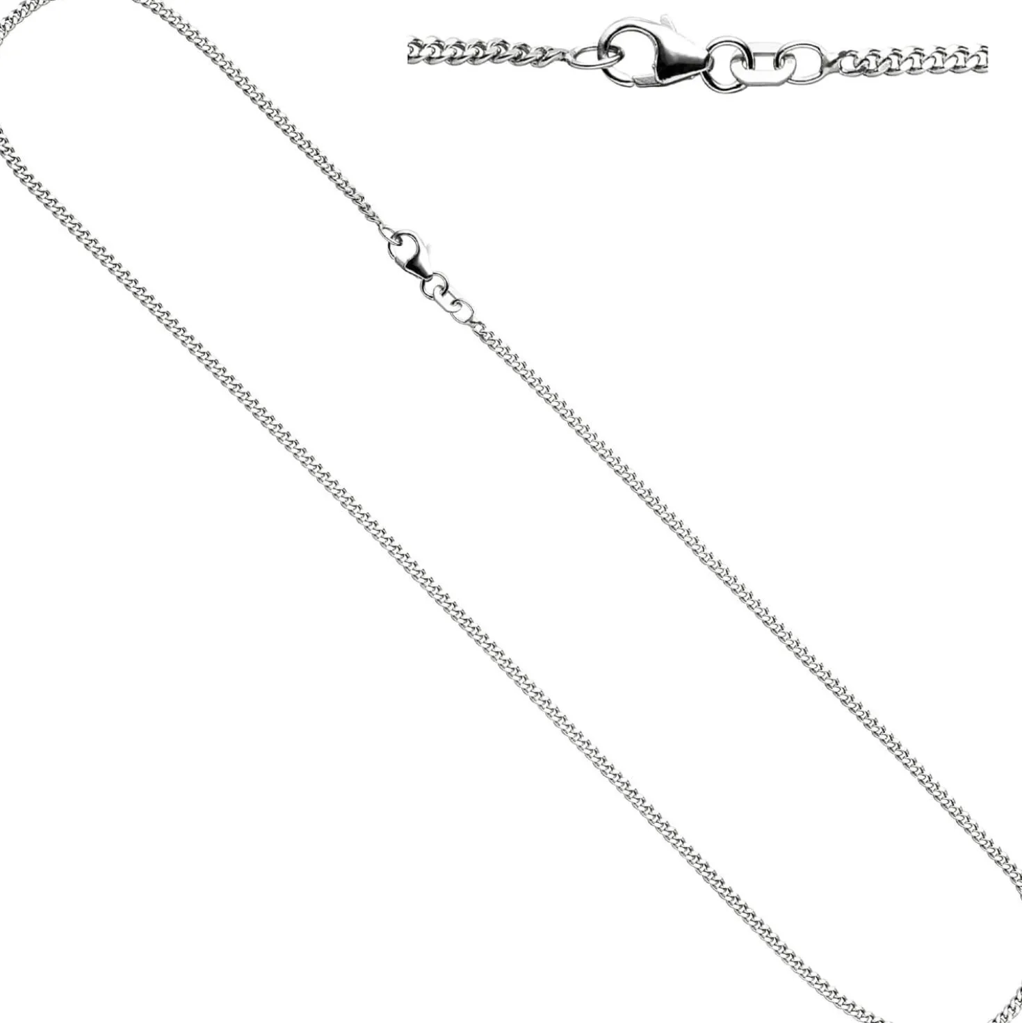 Kinder Schmuck-Set Herz aus 925 Silber mit Zirkonia Anhänger Ohrringe Kette 42cm