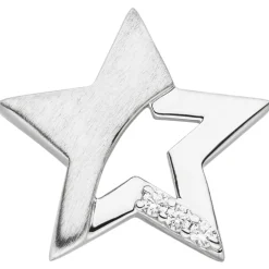 Kinder Schmuck-Set Stern 925 Silber mit Zirkonia Ohrstecker Anhänger Kette 42cm