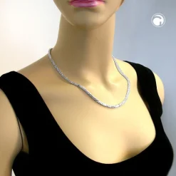 Königskette Halskette Kette Collier aus 952 Echt Silber, 45cm