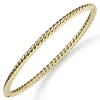 Kordel Armreif Armband Armschmuck aus 585 Gold Gelbgold 3,5mm breit, glänzend