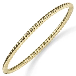 Kordel Armreif Armband Armschmuck aus 585 Gold Gelbgold 3,5mm breit, glänzend