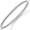 Kordel Armreif Armband Armschmuck aus 585 Gold Weißgold 3,5mm breit, glänzend