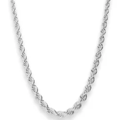 Kordelkette im Verlauf Silberkette Collier Halskette aus 925 Silber 45cm