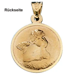 Krebs - Ketten Anhänger Goldanhänger 333 Gold rund Halsschmuck Unisex