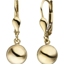 Kugel-Ohrhänger aus 333 Gold Gelbgold glänzend 24,3x7,9mm Ohrringe Ohrschmuck