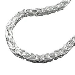 Lange Kette Collier Königskette aus 925 Silber, L: 80cm