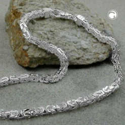 Lange Kette Collier Königskette aus 925 Silber, L: 80cm