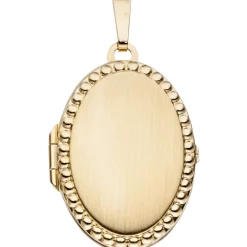 Medaillon Amulett Anhänger 21x31mm zum Öffnen 333 Gold Gelbgold teilmattiert