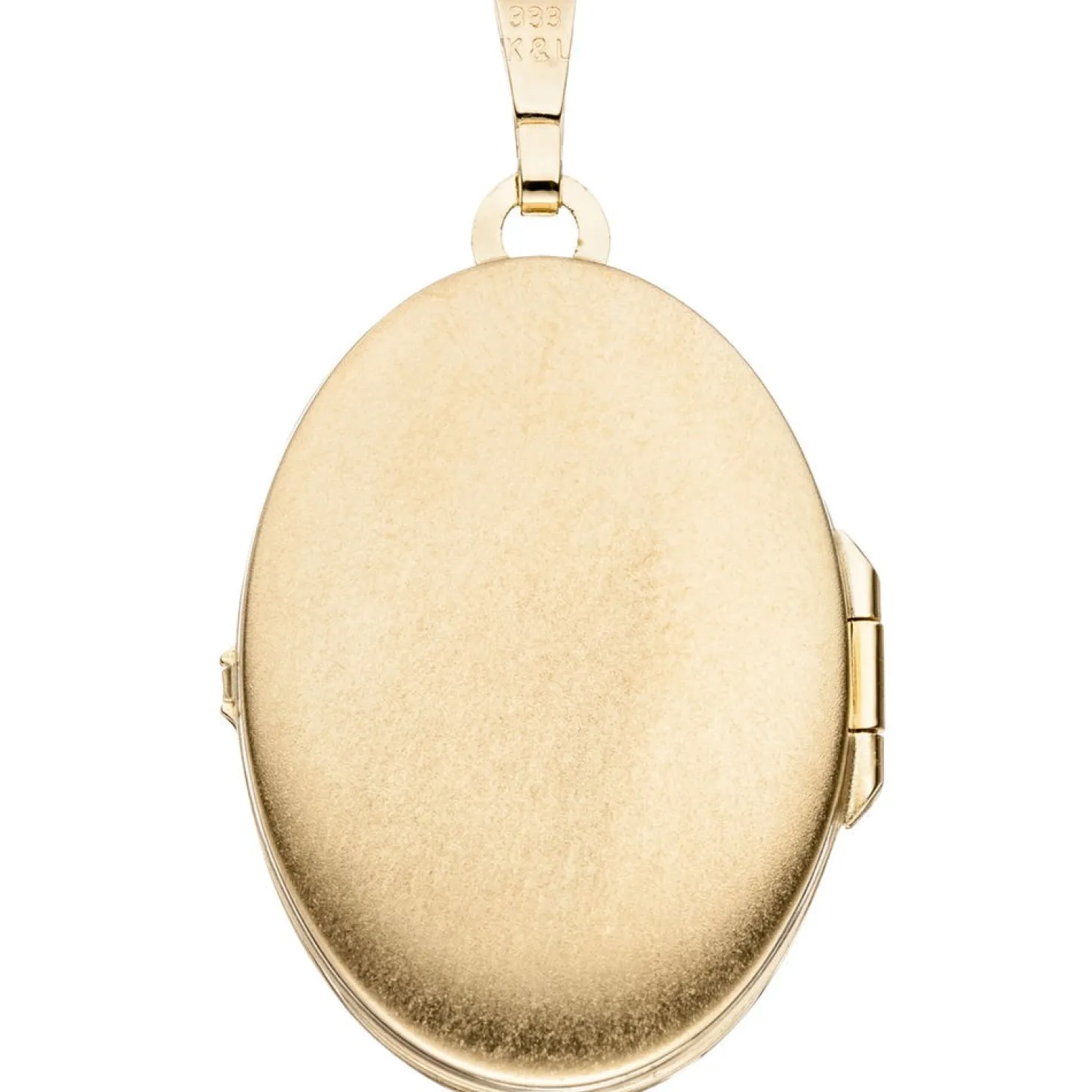 Medaillon Amulett Anhänger 21x31mm zum Öffnen 333 Gold Gelbgold teilmattiert