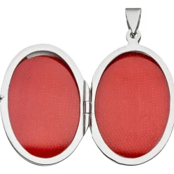 Medaillon Amulett Anhänger 21,4x31,8mm zum Öffnen 925 Silber oval
